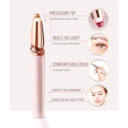 image-Rechargeable Painless Eye Brow Epilator Mini Electric Eyebrow Trimmer