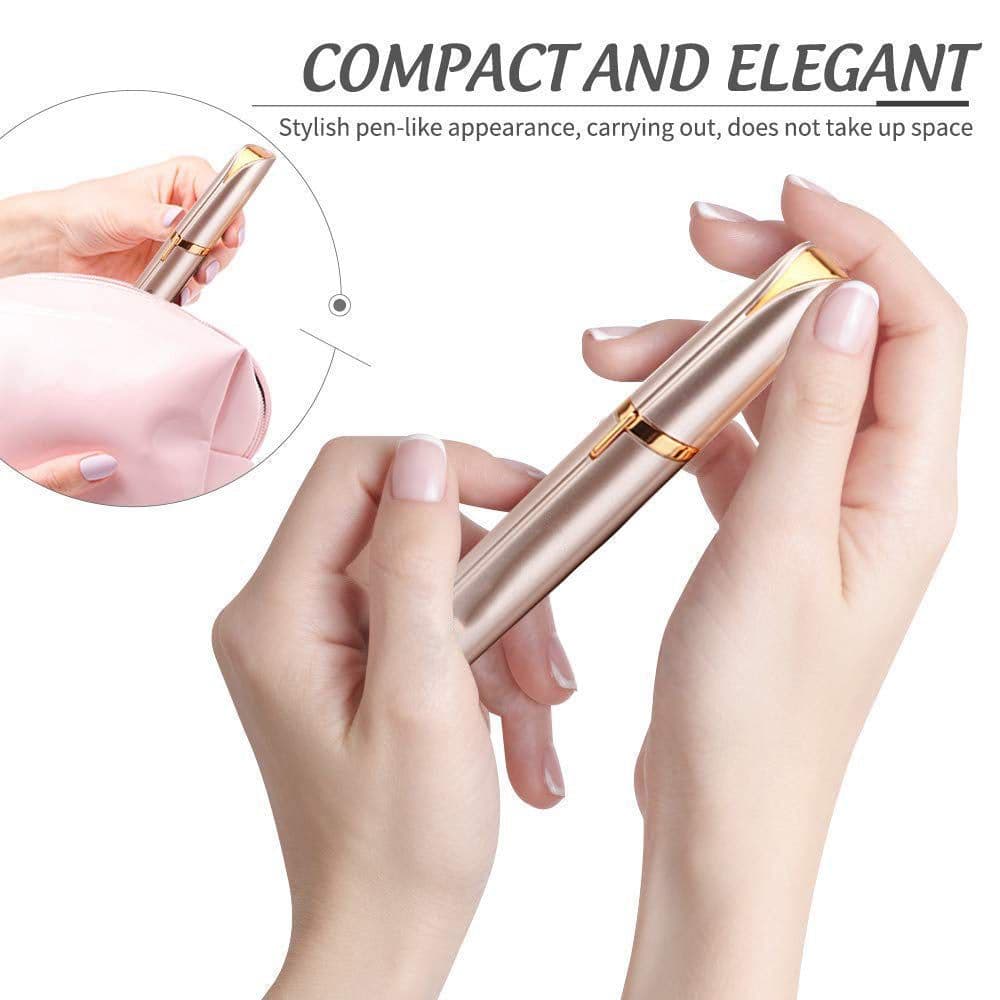 image-Rechargeable Painless Eye Brow Epilator Mini Electric Eyebrow Trimmer