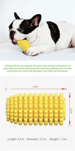 image-Pet Toothbrush Corn Stick Pet Dog Chew Bite Toys