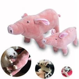 image-Cute Pet Cartoon Pig Plush Toy Stuffed Soft Animal Pig Doll