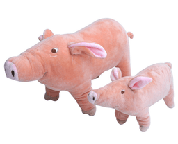 image-Cute Pet Cartoon Pig Plush Toy Stuffed Soft Animal Pig Doll