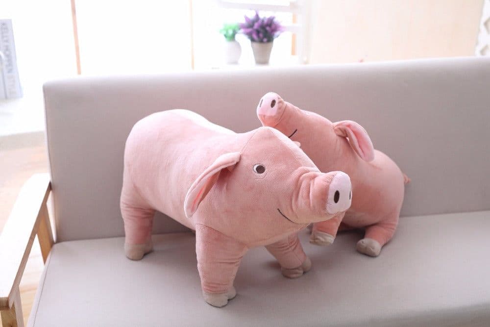 image-Cute Pet Cartoon Pig Plush Toy Stuffed Soft Animal Pig Doll