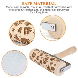 image-Christmas Wooden Rolling Pins Cookies