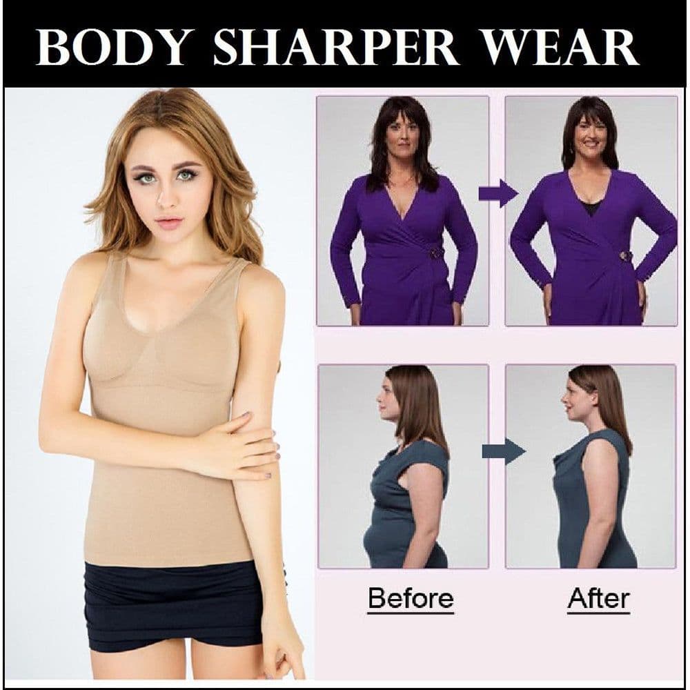 image-Women's Tummy Control Shape Wear Tank Tops L