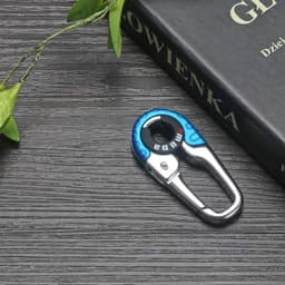 image-Manual Metal Inlay Keychain Car Key Chain Key Ring