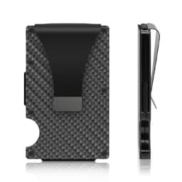 image-Slim Carbon Fiber Credit Card Holder RFID Blocking