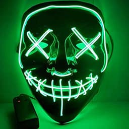 image-Halloween Masks Cosplay Mask Fluorescent Green