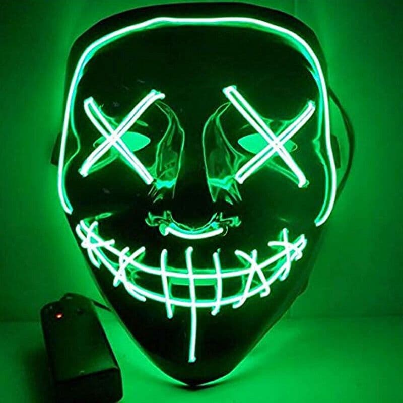 image-Halloween Masks Cosplay Mask Fluorescent Green