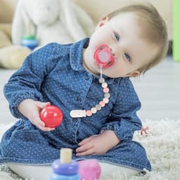 image-Food-grade Silicone Teething Beads Nipple Clip
