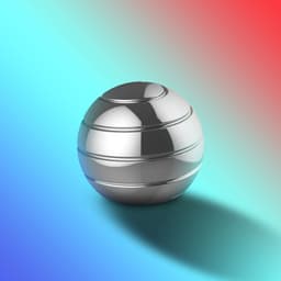 image-Novelty Decompression Gyroscope Desktop Toy Silver