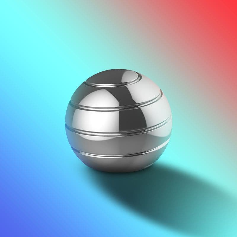 image-Novelty Decompression Gyroscope Desktop Toy Silver