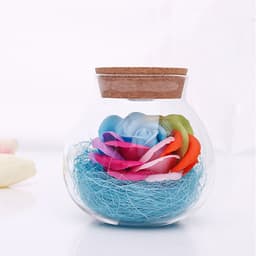 image-LED RGB Flower Lamp Desk light Xmas Gift Blue