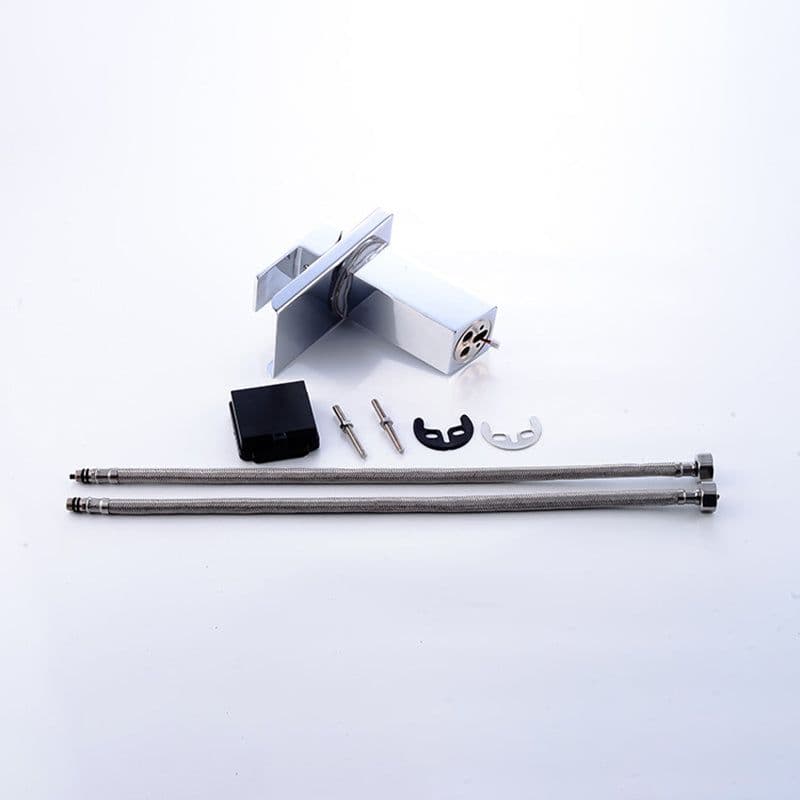 image-LED Bathroom Basin Faucet Brass Mixer Tap