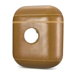 image-Leather Earphone Case Gyro Box For AirPods Khaki