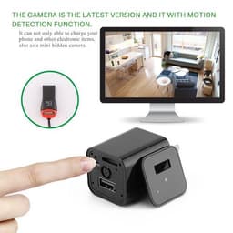 image-Hidden Camera HD 1080P USB Charger Home Security