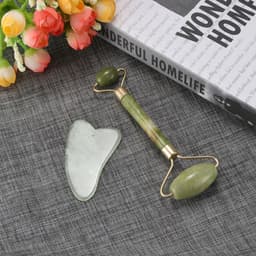 image-Natural Jade Facial Skin Massager Massage Roller