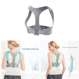 image-Adjustable Back Support Strap Posture Corrector