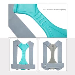 image-Adjustable Back Support Strap Posture Corrector