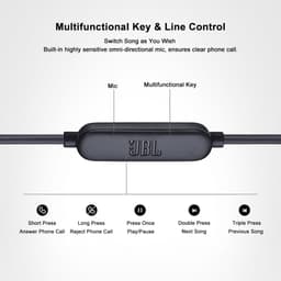 image-JBL LIVE100 3.5mm Wired Earphones Stereo Sound Line Control