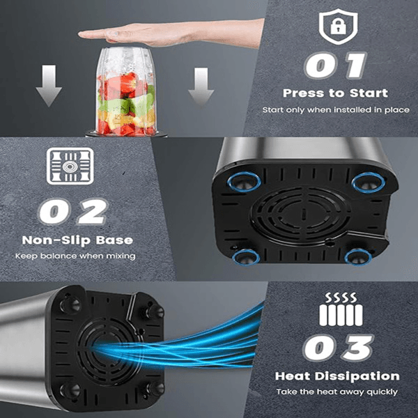 image-1000W Smoothie Blender for Shakes and Smoothies