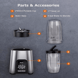 image-1000W Smoothie Blender for Shakes and Smoothies
