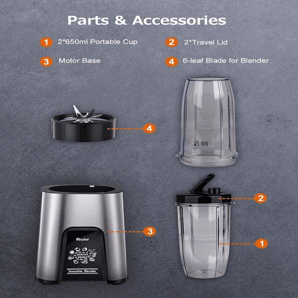 image-1000W Smoothie Blender for Shakes and Smoothies