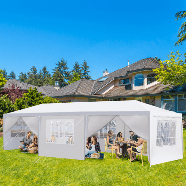 image-10'x30' Outdoor Party Tent with 8 Removable Sidewalls
