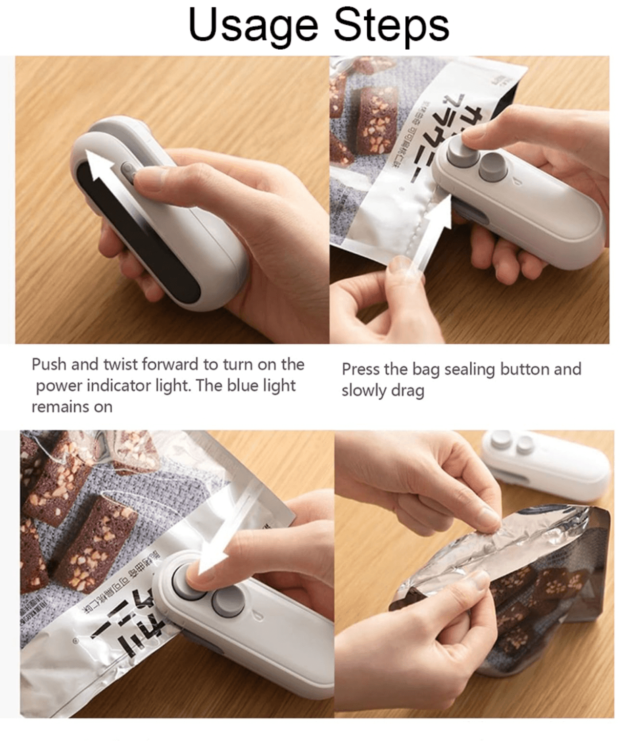 image-2-in-1 Rechargeable Magnetic Snack Sealer