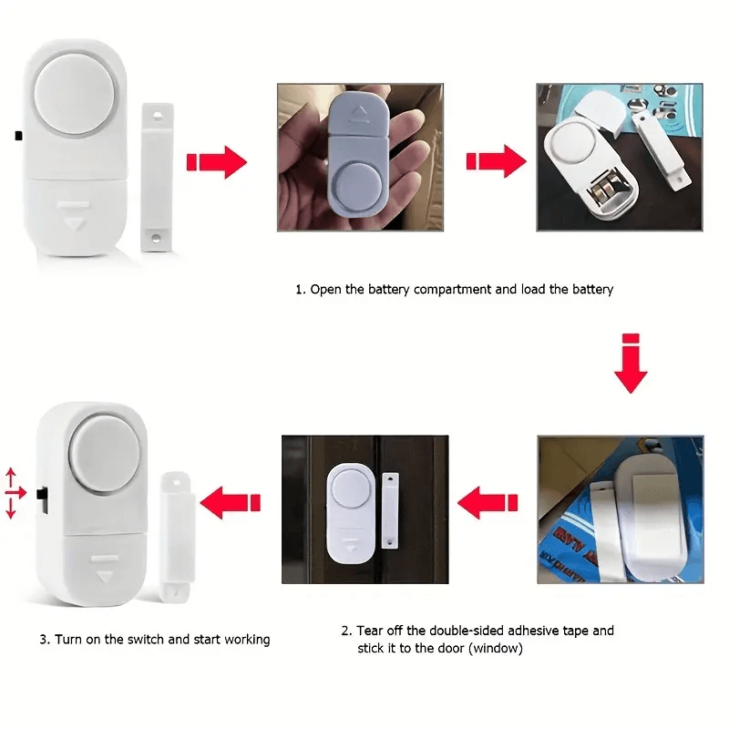 image-Window Door Burglar Security Warning Alarm Anti-Theft Reminder