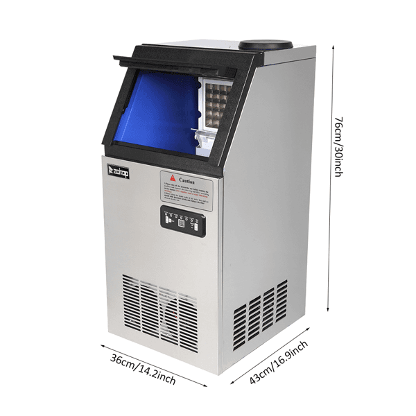 image-495W 50KG/H 120V Stainless Steel Commercial Ice Machine