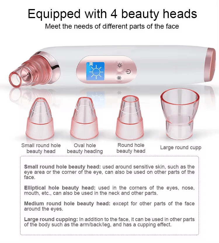 image-Hot &old Massage Facial Care Pore Vacuum Blackhead Remover