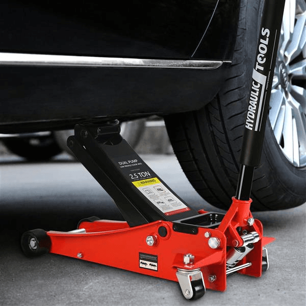 image-2.5 Ton Hydraulic Low Profile Aluminum And Steel Racing Floor Jack