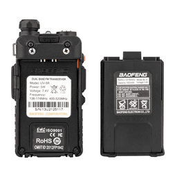 image-BAOFENG BF-UV5R 1.5" LCD 5W Dual Band Walkie Talkie