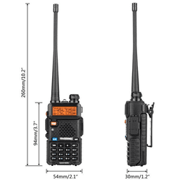 image-BAOFENG BF-UV5R 1.5" LCD 5W Dual Band Walkie Talkie