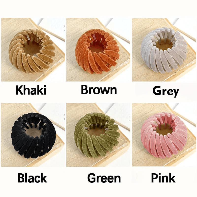 image-Fashion Women Bun Hair Claw Horsetail Buckle Bird Nest Hair Clip