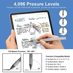image-4096 Pressure Stylus Pen For Surface Pro 5 6 7 Go Book Laptop