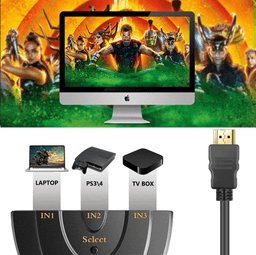 image-1080P 4K 3 Port Full HDTV AUTO Switch Switcher Splitter