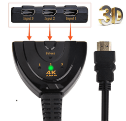 image-1080P 4K 3 Port Full HDTV AUTO Switch Switcher Splitter