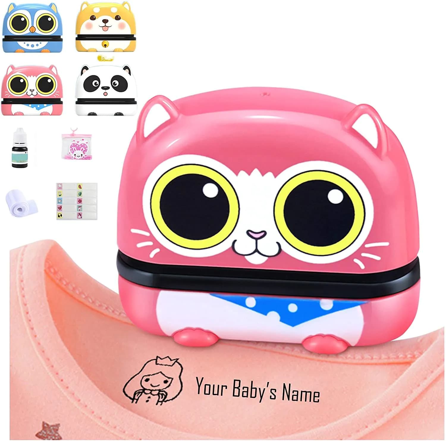 image-Cute Cartoon Children Seal Student Name Stamp Custom Name Seal