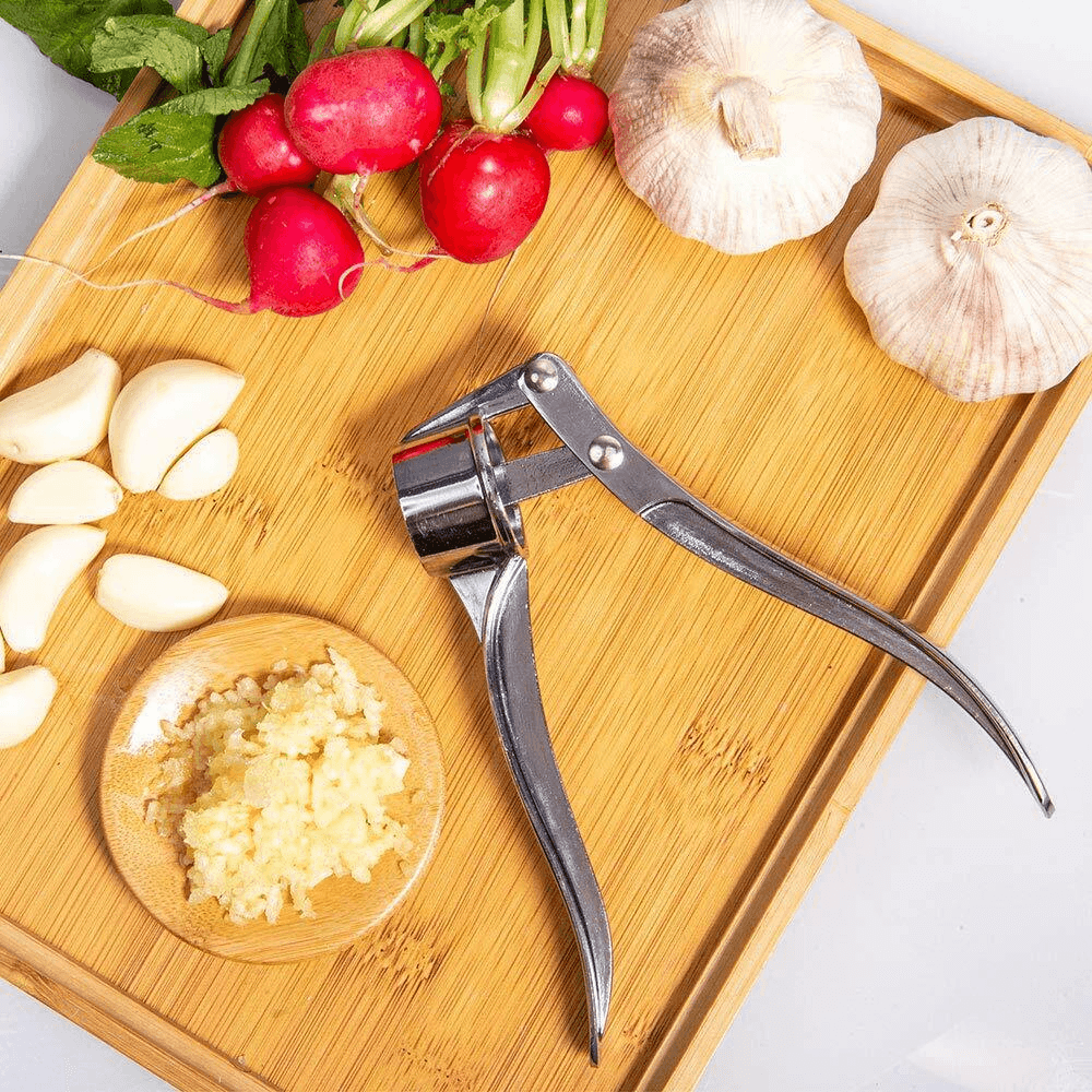 image-Garlic Press Crusher Mincer Chopper Peeler Squeeze Ginger
