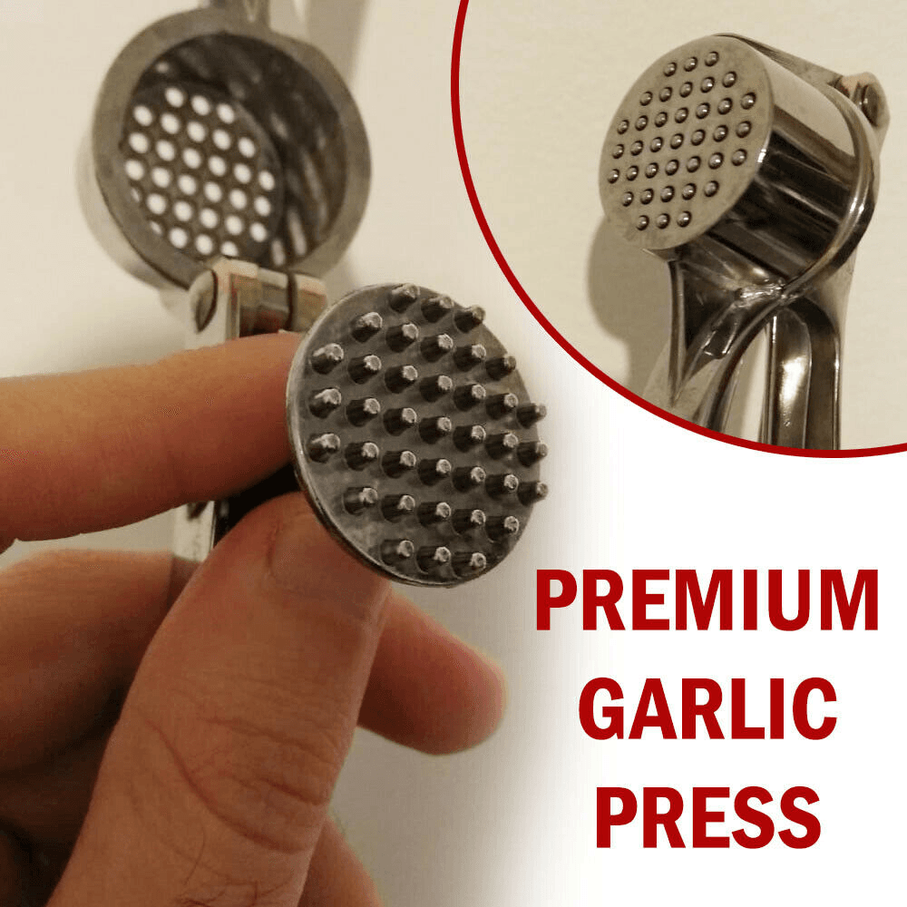 image-Garlic Press Crusher Mincer Chopper Peeler Squeeze Ginger