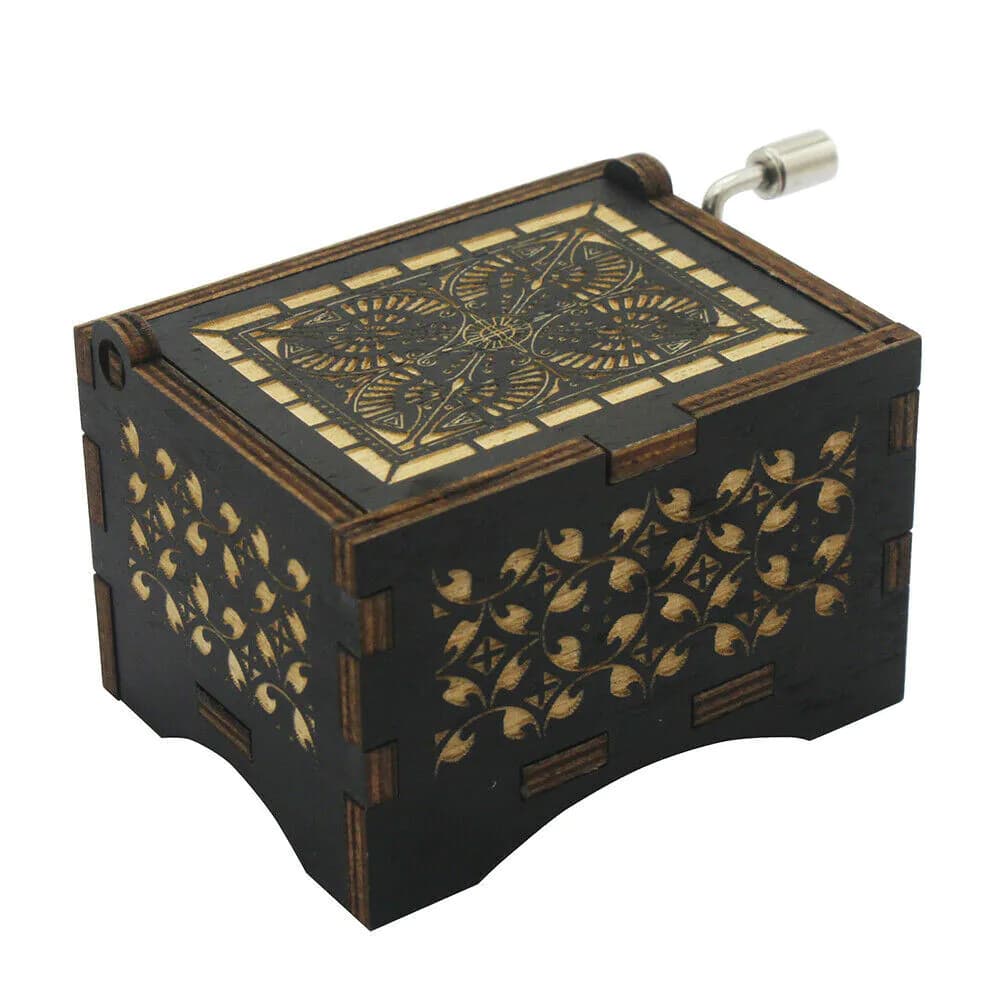 image-You are My Sunshine Hand Crank Wooden Music Box