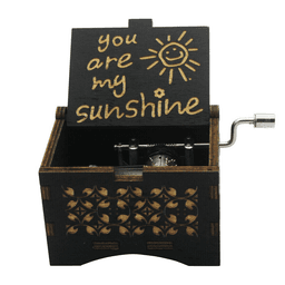 image-You are My Sunshine Hand Crank Wooden Music Box