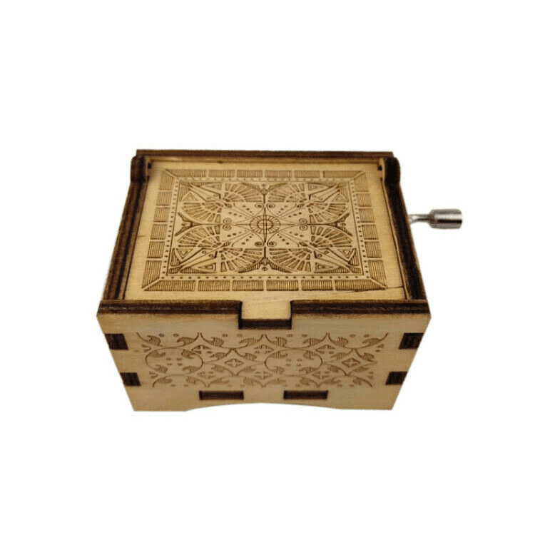 image-You are My Sunshine Hand Crank Wooden Music Box