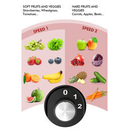 image-2 Speeds 400W Centrifugal Juicer Extractor with Wide Mouth