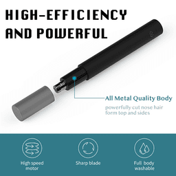 image-Waterproof Painless Ear and Nose Hair Trimmer for Men and Women