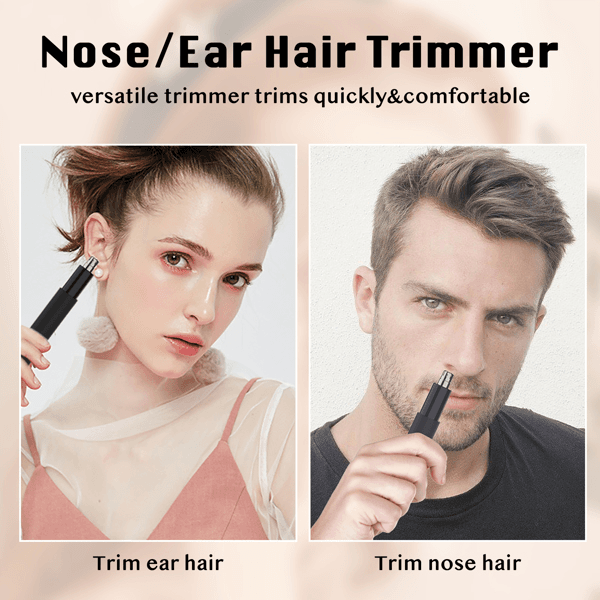 image-Waterproof Painless Ear and Nose Hair Trimmer for Men and Women