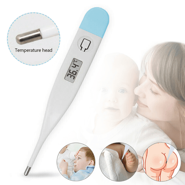 image-Digital LCD Thermometer Medical Baby Adult Body Mouth Temperaturer