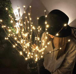 image-20LED Branch Lamp Fairy String Light Tree Twig Floral Flower
