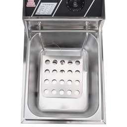 image-2500W MAX 110V 6L Stainless Steel Single Cylinder Electric Fryer